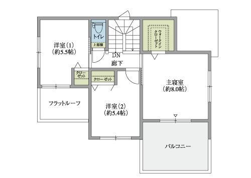 4号地 間取り 2階